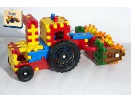 Stavebnice Blok farmář plast 172ks v krabici 35x33x8cm