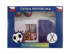 Fandící set Česká republika s kloboukem