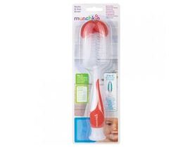Munchkin - Bottle Brush a Pacifiers Red-Pink