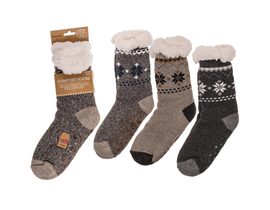 Pánské ponožky pro pohodlí, Rustikální příroda, velikost: 42-46 135 g, 100% Polyakryl, 3 druhy, s hlavičkovou kartou, v polybagu