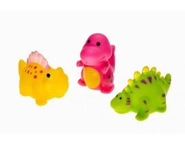 Dinosaurus 3ks do vody stříkací plast 7-9cm v sáčku 13,5x20cm 0m+