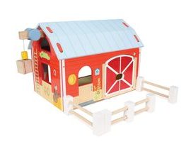 Le toy van Barn Red