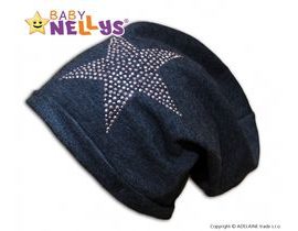 Bavlněná čepička Baby Nellys ® - Hvězdička růžová