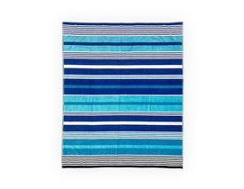 Velká plážová osuška pro 2 osoby Lovely Home Stripes modrá