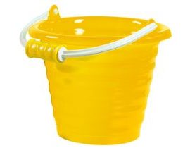 Androni Bucket s vlnitým - priemerom 20 cm, žltá