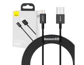 Kabel USB na iP 2,4A 2m (černý)