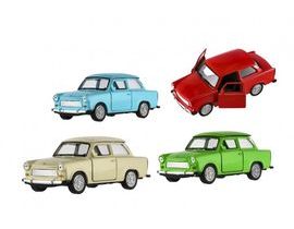 Auto Welly Trabant 601 Klasický kov/plasty 11 cm 1: 34-39 Bezplatný beh 4 farby v rámčeku 15x7x7cm