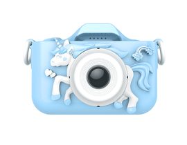 Digitální fotoaparát pro děti modrý X5 jednorožec