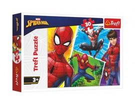 Puzzle Spiderman a Miguel/Disney 27x20cm 30 dílků v krabičce 21x14x4cm