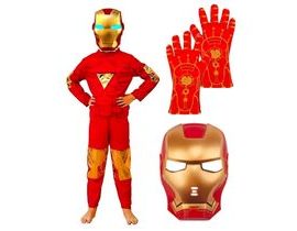 Dětský kostým Iron man s maskou a rukavicemi 122-134 L