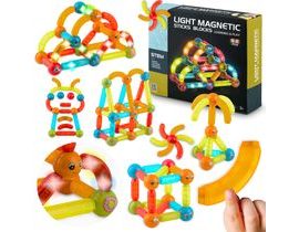 Magnetické cihly s osvětlením RK-767 Ricokids