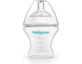 BabyOno Antikoliková láhev Natural - 180 ml