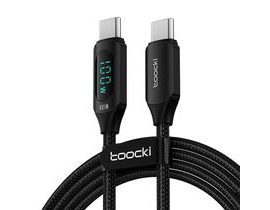 Toocki Nabíjecí kabel USB C-C, 1m, 100W (černý)