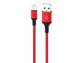 Kabel USB na Micro USB XO NB143, 2 m (červený)