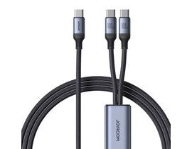 Kabel Speedy USB-C na 2x USB-C Joyroom SA21-1T2/ 100W / 1,5m (černý)