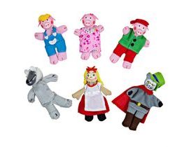 Bigjigs Toys Prsty maňušky rozprávkové postavičky