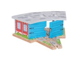 Bigjigs Rail Trojité depo s vrátami