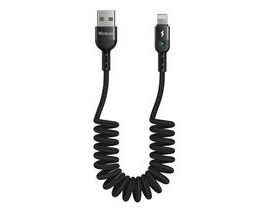 Kabel USB-Lightning, Mcdodo CA-6410, pružinový, 1,8 m (černý)