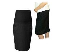 Be MaaMaa Těhotenská sportovní sukně s kapsami - černá, vel. L