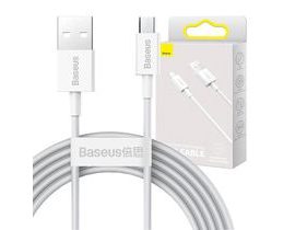 Kabel Baseus Superior Series USB na micro USB, 2A, 2 m (bílý)