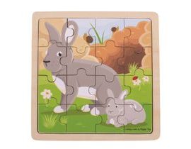 Bigjigs Toys puzzle - Králik so zajačikom