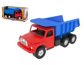 Auto Tatra 148 plast 30cm červeno modrá v krabici Cena za 1ks