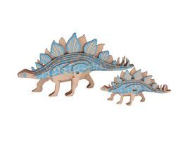 Woodcraft Dřevěné 3D puzzle Stegosarus 2v1