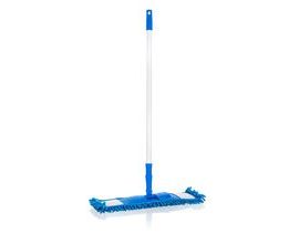 Brilanz mop plochý Jollement s teleskopickou tyčou 120 cm, tmavo modrá