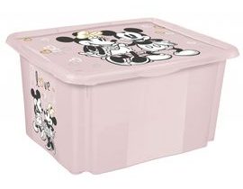 Keeeper Box na hračky Minnie Mouse love 45 l, růžový/pudrový