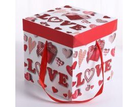 Darčeková krabica 22 cm - Valentínske srdce