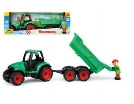 Auto Truckies traktor s vlečkou plast 32cm v krabici 24m+