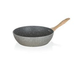 BANQUET Pánev WOK s nepřilnavým povrchem NATURAL STONE 28 x 7,8 cm