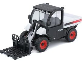 Bburago BOBCAT Toolcat 5600 W / PALLET FORK WHITE & BLACK Diecast