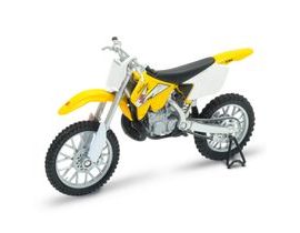 Welly Motocykl Suzuki RM250 1:18 žlutý