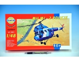 Model Kliklak Vrtuľník Mil Mi 2 - Polícia 27,6x30cm v krabici 34x19x5,5cm Cena za 1ks