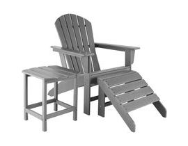 Tectake 404164 Záhradné stoličky s podniehou a stolom