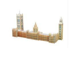 Woodcraft Drevené 3D puzzle slávnej budovy Big Ben