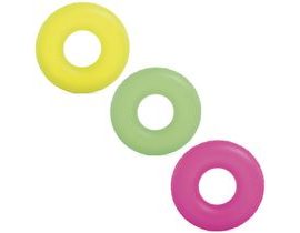 Neonový plavecký kruh Ø 91 cm - 3 barvy INTEX 59262 růžový