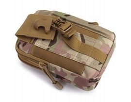 Vojenská taška na opasek béžová - maskáčový vzor
