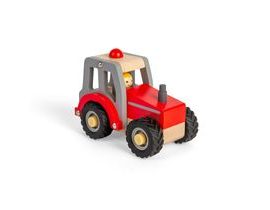 Bigjigs Toys Traktor červený