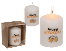 Sloupová svíčka, Happy Biersday,