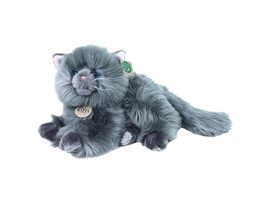 Plyšová perzská mačka sivá ležiace 30 cm ECO-FRIENDLY