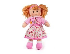 Bigjigs Toys Látková bábika Kelly 34 cm