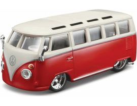 Bburago 1:32 Volkswagen Van Samba Red-White