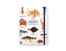 Kniha na recepty s mořskými plody