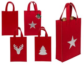 Červená darčeková taška, Vianoce Vitajte