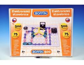 Stavebnica Boffin 500 elektronická 500 projektov na batérie 75ks v krabici Cena za 1ks