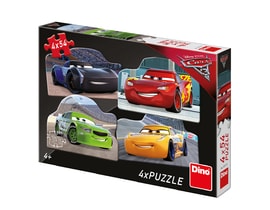 Dino CARS 3: rivali 4x54 Puzzle NOVÉ