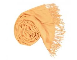 Dámská světle oranžová pashmina P31 / Dámská světle oranžová šála