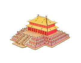 Woodcraft Dřevěné 3D puzzle The Hall of Supreme Harmony